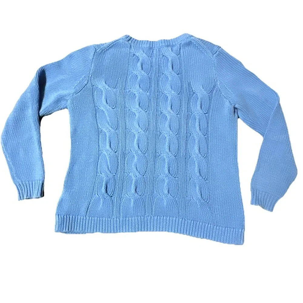 J Crew Women’s S Oversized Cable Knit Sweater Granny-core Collegiate Preppy cute - Picture 5 of 11